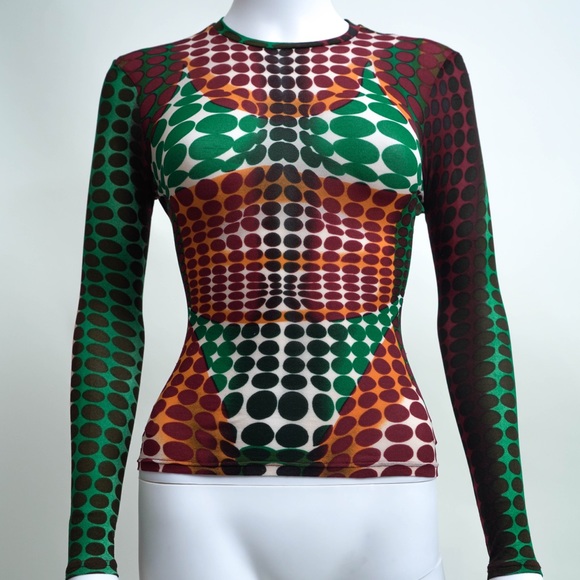 Jean Paul Gaultier Cyber Dot Top - Picture 2 of 5